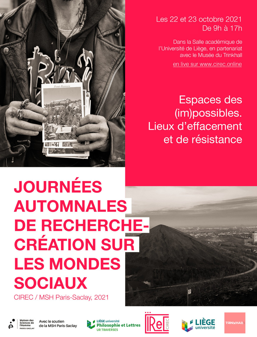 Affiche des Journées automnales du CIREC 2021 — Espaces des (im)possibles